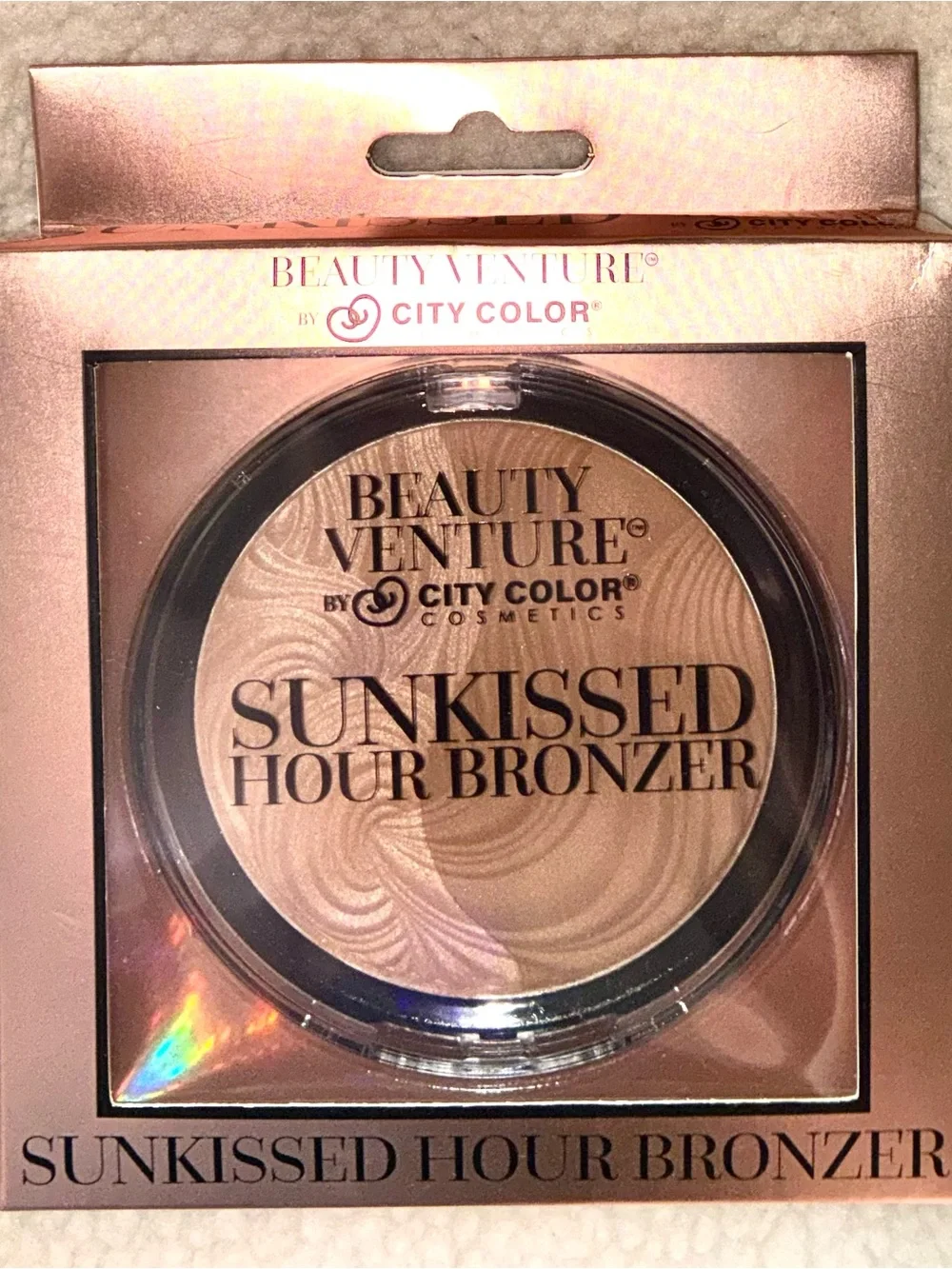 City Color Sunkissed Hour Oversized  Bronzer - Golden, Champagne